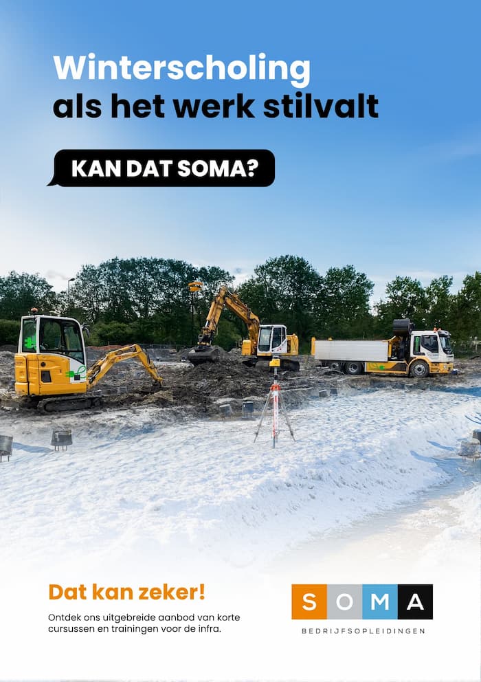 in de winter infra cursussen volgen bij SOMA Bedrijfsopleidingen