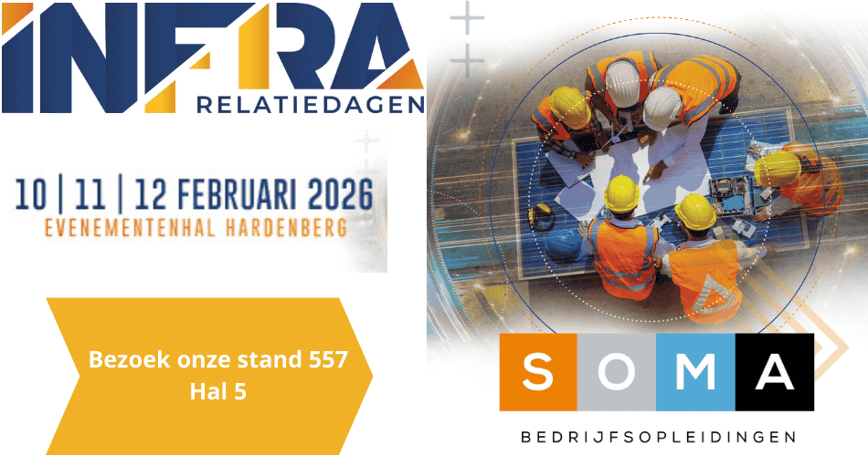 Ook in 2026 is SOMA Bedrijfsopleidingen te vinden op de Infra Relatiedagen in Hardenberg