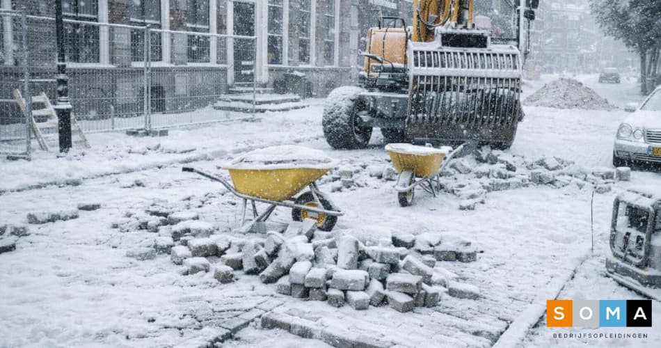 Als het werk buiten stilvalt dan kan je bij SOMA Bedrijfsopleidingen cursus volgen.