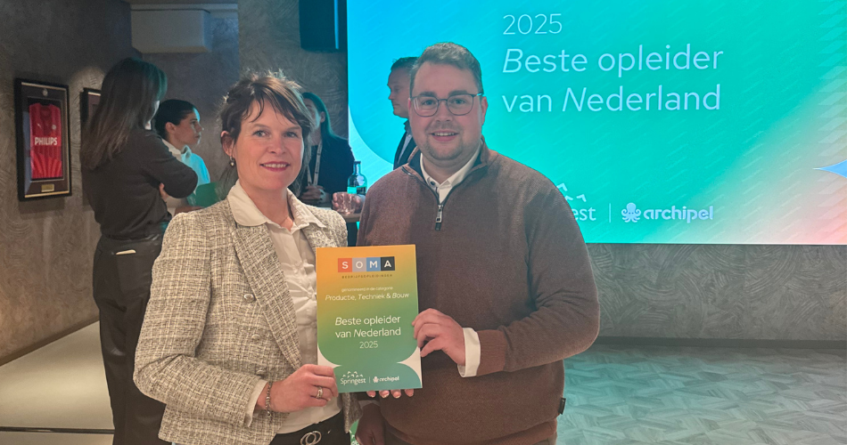 SOMA Bedrijfsopleidingen is genomineerd voor Beste Opleider van 2025 in de categorie Techniek en Bouw.